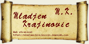 Mlađen Krajinović vizit kartica